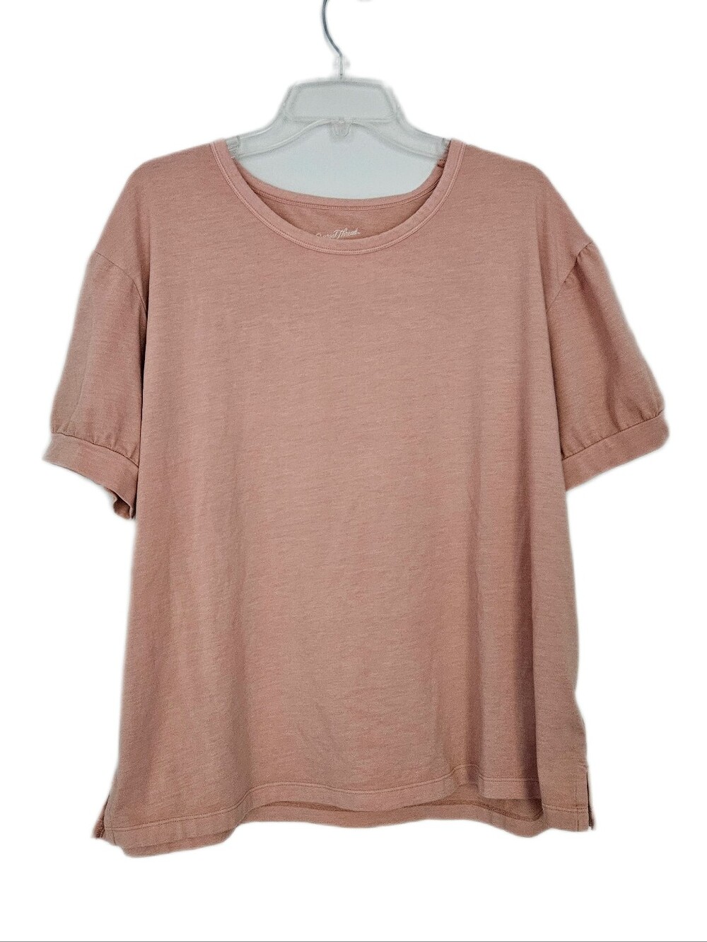 Universal Thread Peach Pink Puff Sleeve Tshirt XL Women's